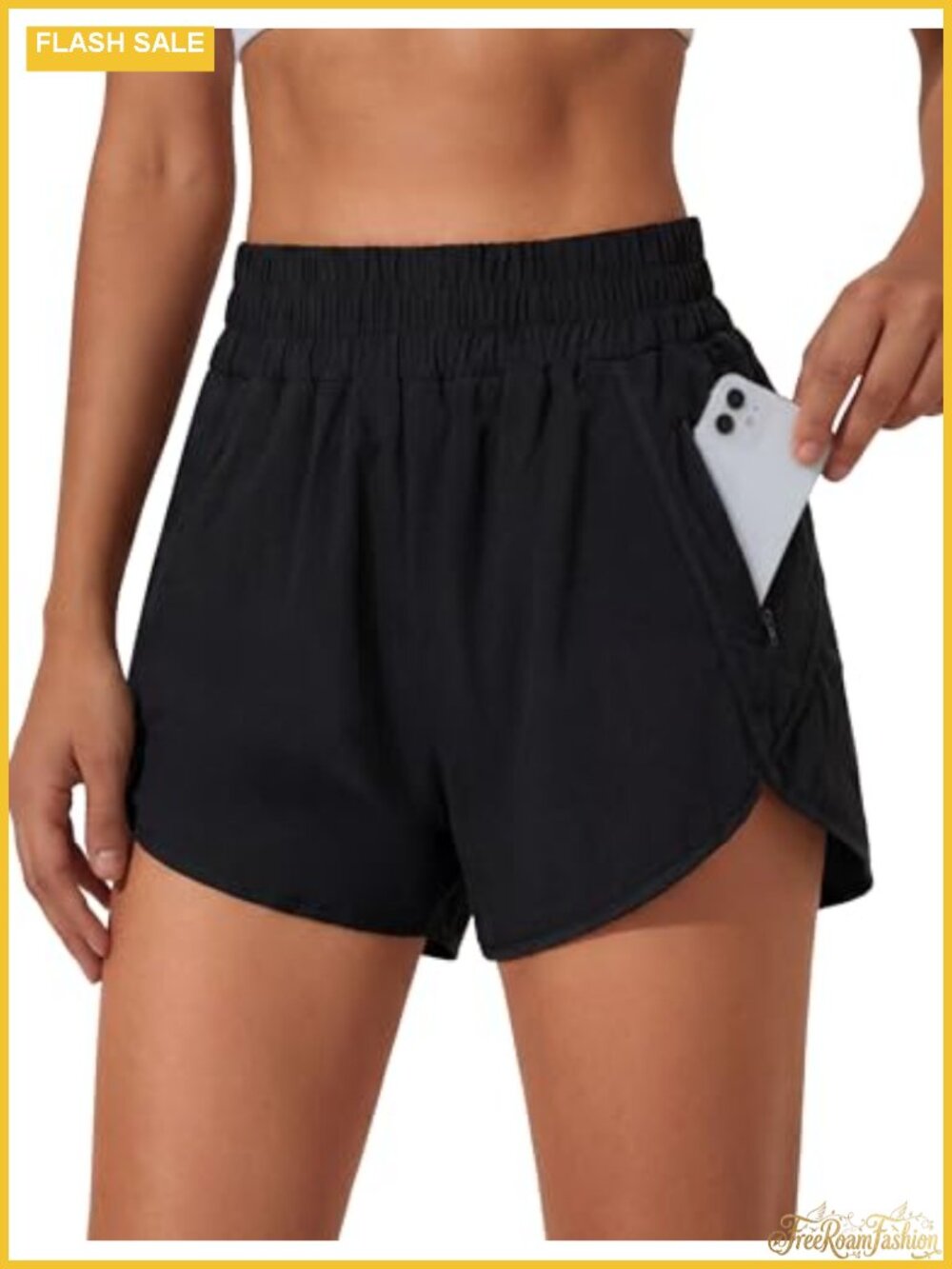Women's High Waisted Running Shorts with Pocket Quick Dry Athletic 2.5 Inch